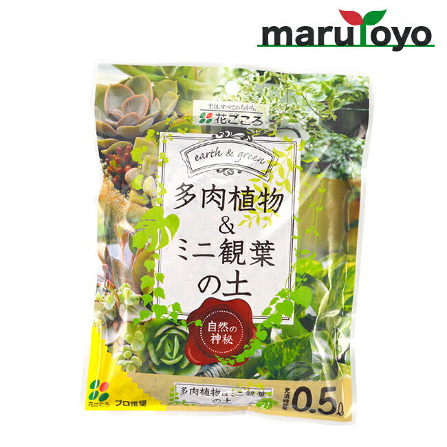 多肉植物＆ミニ観葉の土 花ごころ 多肉植物＆ミニ観葉の土 0.5L – マルトヨコーポレーション