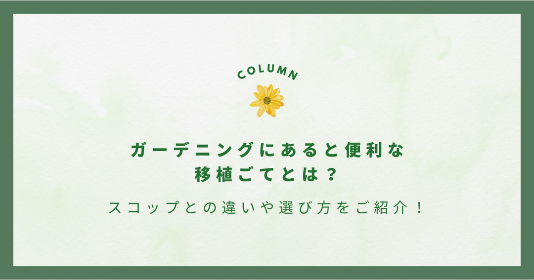 ガーデニングにあると便利な移植ごてとは？スコップとの違いや選び方をご紹介！