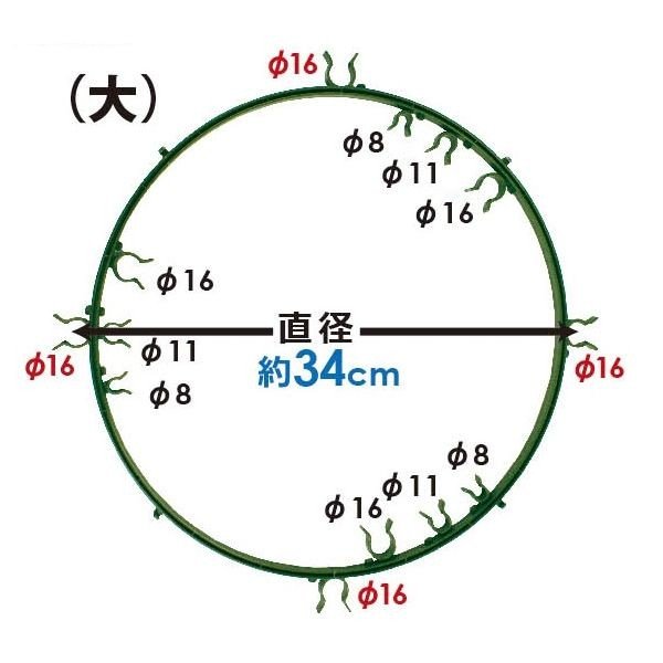 第一ビニール DAIM マルチリング大 グリーン 直径34cm