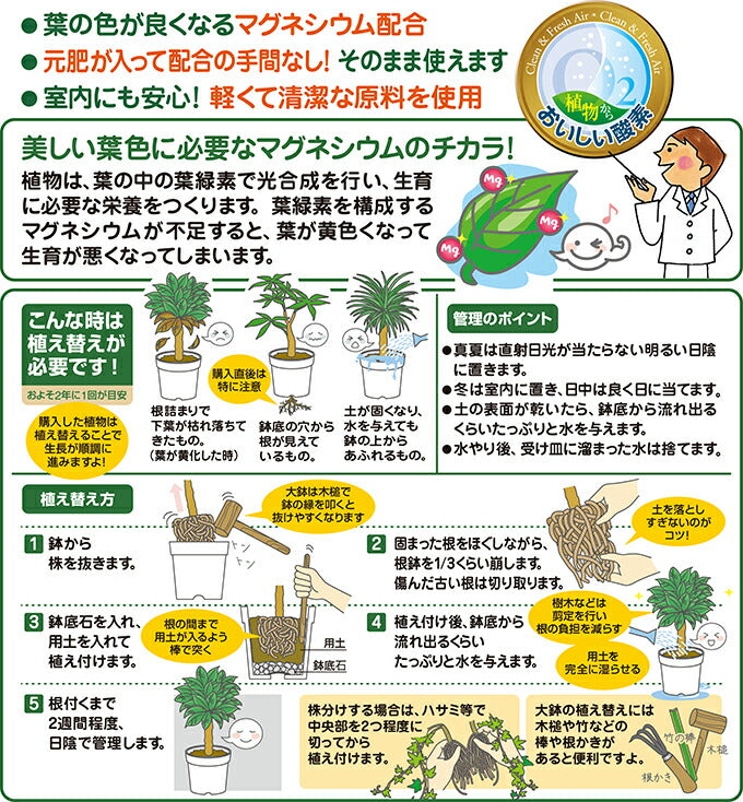 花ごころ 観葉植物の土 2L