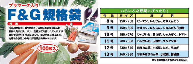 FG規格袋 OPP ボードン #25 11号 4穴 100枚入